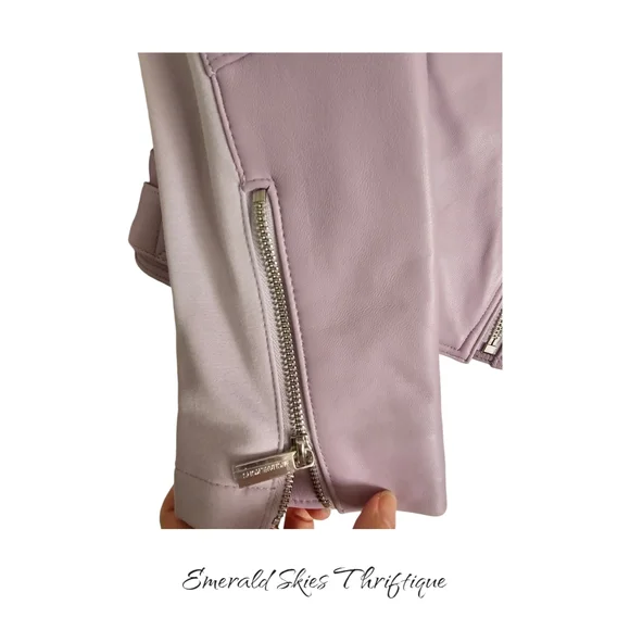 MICHAEL Michael Kors Lavender Leather Jacket - Picture 8 of 10